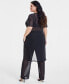 Фото #3 товара Trendy Plus Size Mesh Tunic, Created for Macy's