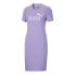 Puma Ess Slim Logo Short Sleeve T-Shirt Dress Womens Size S Casual 67046825