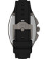 ფოტო #4 პროდუქტის UFC Men's Beast Analog Black Silicone Watch, 51mm