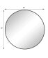 Фото #6 товара 36" Black Circular Mirror for Bathroom & Bedroom Decor