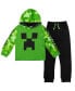 ფოტო #1 პროდუქტის Boys Creeper Fleece Pullover Hoodie and Pants Outfit Set to