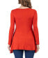 Women's Long Sleeve Swing Style Flare Tunic Top