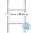 Фото #2 товара HERMA Computer labels continous 101.6x48.4 mm 1 row white perforated paper matt 3000 pcs. - White - Self-adhesive printer label - Cellulose - Paper - Dot matrix - Matte - PEFC