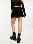 Фото #3 товара Miss Selfridge velvet tailored skort in black