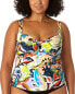 Фото #1 товара Anne Cole Retro Twist Front Underwire Tankini Women's 24W