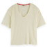 ფოტო #1 პროდუქტის SCOTCH & SODA Soft short sleeve v neck T-shirt