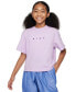 ფოტო #1 პროდუქტის Sportswear Big Girls' Boxy T-Shirt