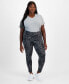 ფოტო #1 პროდუქტის Plus Size Water Bubbles 7/8 Leggings, Created for Macy's