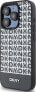 DKNY DKNY DKHMP15LPSOSPK iPhone 15 Pro 6.1" czarny/black hardcase Leather Printed Pattern Metal Logo MagSafe