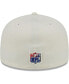 Men's Cream New England Patriots Chrome Color Dim 59FIFTY Fitted Hat