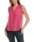 Фото #1 товара Go By Gosilk Ruffle Silk Blouse Women's Pink Xs