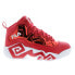Фото #4 товара Fila MB Night Walk 1BM01747-611 Mens Red Leather Athletic Basketball Shoes
