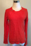 Фото #1 товара Anne Klein Women's Zipper Crewneck Sweater Red Size S