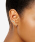 ფოტო #2 პროდუქტის 4-Pc. Set Diamond Single Stud Earrings & Hoop Earrings (1/5 ct. t.w.) in 14k Gold-Plated Sterling Silver