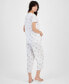 Фото #2 товара Women's 2-Pc. Cotton Cropped Pajamas Set, Created for Macy's