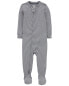 Фото #1 товара Baby 1-Piece Striped PurelySoft Footie Pajamas 18M