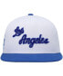Фото #3 товара Men's White and Royal Los Angeles Lakers Hardwood Classics Snapback Hat