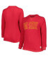 Фото #2 товара Women's Cardinal Iowa State Cyclones Surf Plus Size Southlawn Waffle-Knit Thermal Tri-Blend Long Sleeve T-shirt