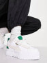 Puma Mayze sneakers in white with green detail