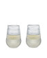 Glass Freeze Wine Glass, Set of 2