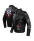 ფოტო #1 პროდუქტის Men's Black Looney Tunes Dispicable Biker Full-Zip Jacket