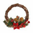 Advent wreathe Red Green Wood Plastic 33 x 9 x 35 cm (12 Units)