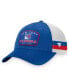 Men's Blue, White New York Rangers Fundamental Striped Trucker Adjustable Hat