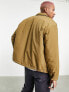 Topman oversized coach jacket in khaki