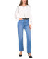 ფოტო #3 პროდუქტის Women's Piped Long-Sleeve Top