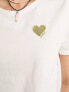 Фото #3 товара Only heart motif t-shirt in white