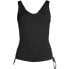 Women's Adjustable V-neck Underwire Tankini Swimsuit Top Adjustable Straps