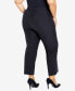 Фото #3 товара Plus Size Cool Hand Wide Leg Trouser Classic Petite Length Pant