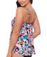Фото #3 товара Women's Blushing Pleated Tankini Top, Created for Macy's