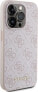 Guess Guess GUHCP15LG4GFPI iPhone 15 Pro 6.1" różowy/pink hard case 4G Metal Gold Logo