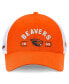 Men's Orange/White Oregon State Beavers Free Kick Trucker Adjustable Hat