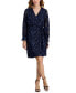 Фото #1 товара Women's Jacquard Clip-Dot Faux-Wrap Dress