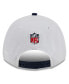 Men's White, Navy New England Patriots 2023 Sideline 9FORTY Adjustable Hat