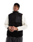 ONLY & SONS borg gilet in black