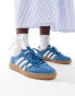 adidas Originals Handball Spezial trainers in aqua and orange with gum sole