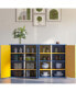 Modern Yellow & Blue Storage Cabinet