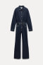 TRF WIDE LEG DENIM JUMPSUIT