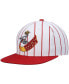 Фото #2 товара Men's White Houston Rockets Hardwood Classics Pinstripe Snapback Hat