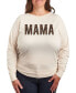 Women's Trendy Plus Size Mama Cheetah Graphic Pullover