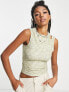 Фото #1 товара COLLUSION slub cut out vest in neutral