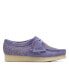 Фото #2 товара Clarks Wallabee 26172728 Womens Purple Suede Oxfords & Lace Ups Casual Shoes