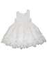 ფოტო #2 პროდუქტის Baby Girls Tulle Dress and Headband, 2 Piece Set