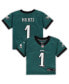 ფოტო #4 პროდუქტის Infant Boys and Girls Jalen Hurts Midnight Green Philadelphia Eagles Game Jersey