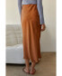 ფოტო #3 პროდუქტის Women's Clover Midi Satin Skirt