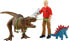 Фото #2 товара Игровой набор Schleich Tyrannosaurus Rex Attack Dinosaur Figurine Set (Динозавры)