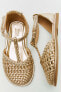 Woven cage sandals